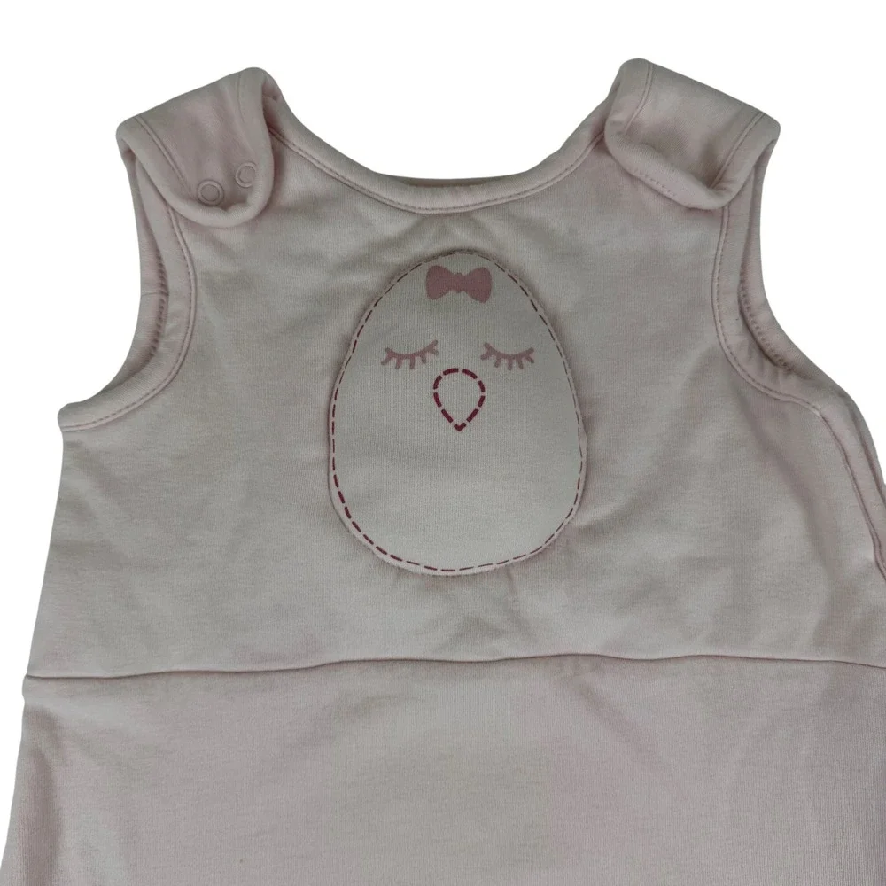 Nested Bean Sleep Sack Baby Girl Pink Chickadee Embroidery Size M‎ 6-12 Months